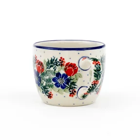 Kubek ceramiczny C91 0,17l <br> 1535X Czerwony wianuszek